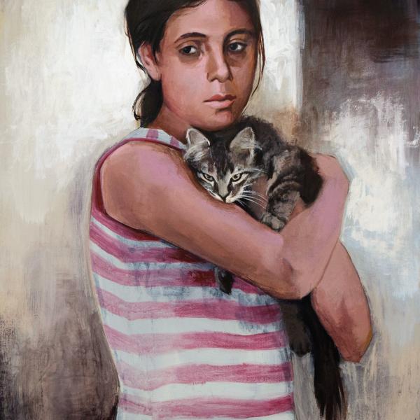 Καγκαράς Βασίλειος, Καταφύγιο ΙΙ, 2019, ακρυλικό, 0,60Χ0,85μ